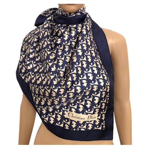 dior blue anchor foulard